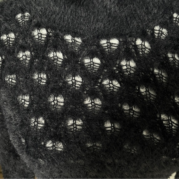 For Love And Lemons Black Cropped Sweater - Picture 6 of 8